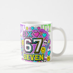 67 Six Seven Retro Y2K Estetisk mugg