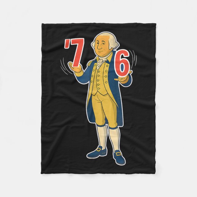 67 Six Seven Rolig George Washington Meme  Fleecefilt (Framsidan)