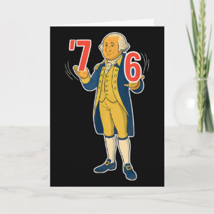 67 Six Seven Rolig George Washington Meme Kort