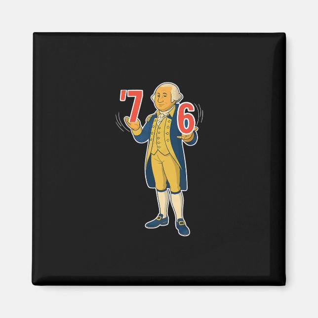 67 Six Seven Rolig George Washington Meme  Magnet (Framsidan)