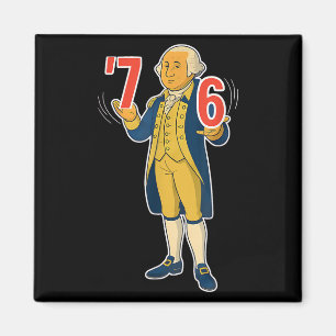 67 Six Seven Rolig George Washington Meme Magnet