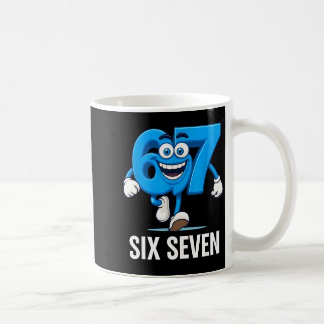 67 Six Seven Rolig Italiensk Hjärnrot Barn Gaming  Kaffemugg (Höger)
