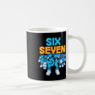 67 Six Seven Rolig Italiensk Hjärnrot Barn Gaming Kaffemugg