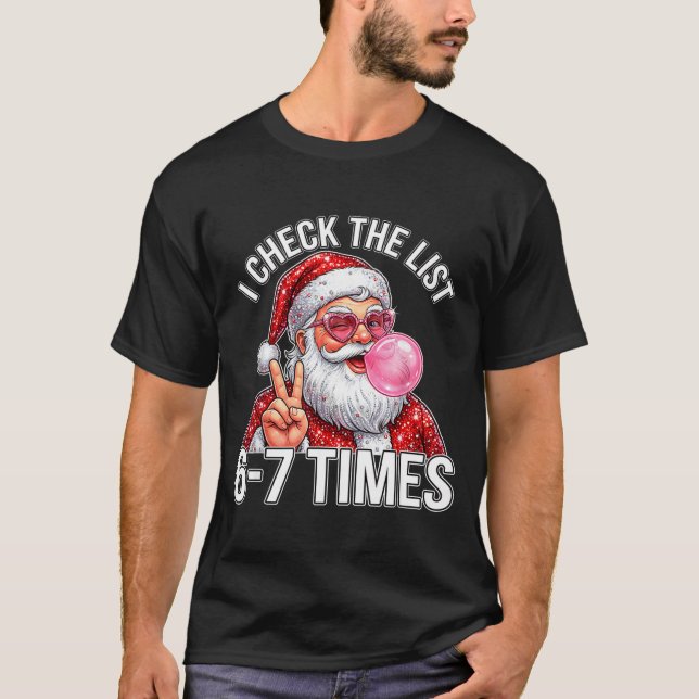 67 Six Seven Rolig Jul 6 7 Tomte Meme Män To T Shirt (Framsida)