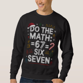 67 Six Seven Rolig Jul Matematik Tröja Lång Ärmad Tröja