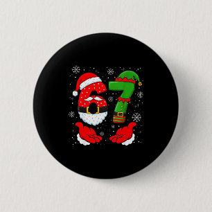 67 Six Seven Rolig Tomte Hand 6 7 Meme Jul M Knapp
