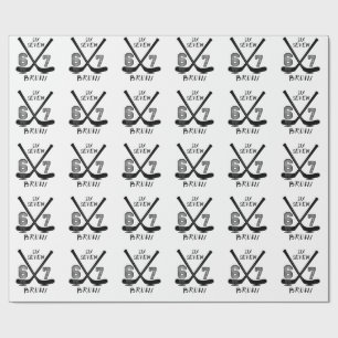 67 Six Seven Roligt Meme Hjärnrot Meme Presentpapper
