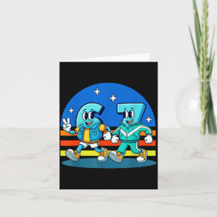 67 Six Seven Roligt Meme Rolig Design Barnskola Kort