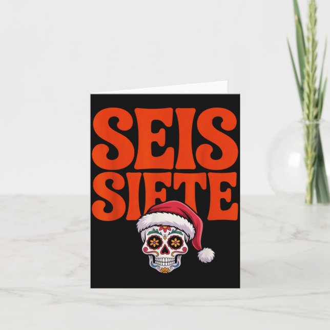 67 Six Seven Spanieacher Bilingual Seis Siete Chri Kort (Framsida)