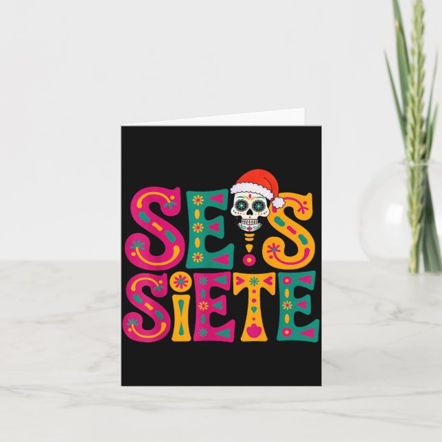 67 Six Seven Spanieacher Bilingual Seis Siete Chri Kort (Framsida)