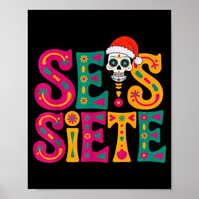 67 Six Seven Spanieacher Bilingual Seis Siete Chri Poster (Framsidan)