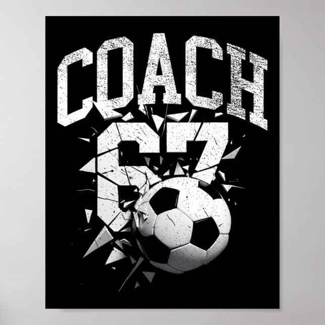 67 Six Seven Tränare Fotboll Gen Alpha Brainrot Me Poster (Framsidan)
