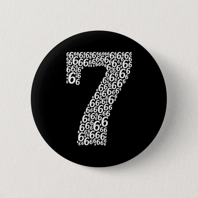 67 Sixty Seven Halloween Costume Design Funny 6 7  Knapp (Framsida)