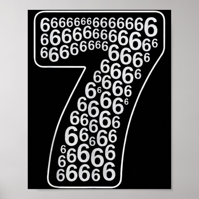 67 Sixty Seven Halloween Costume Design Funny 6 7  Poster (Framsidan)