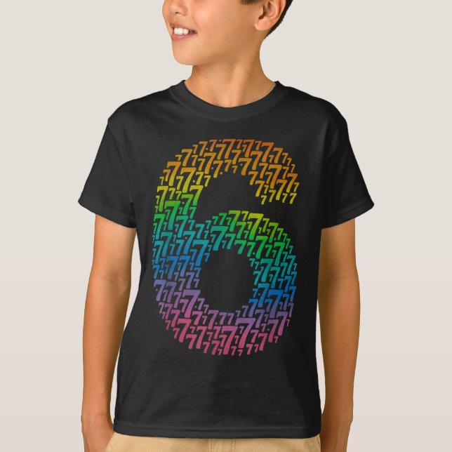 67 Sixty Seven Halloween Costume Rainbow Funny 6 7 T Shirt (Framsida)