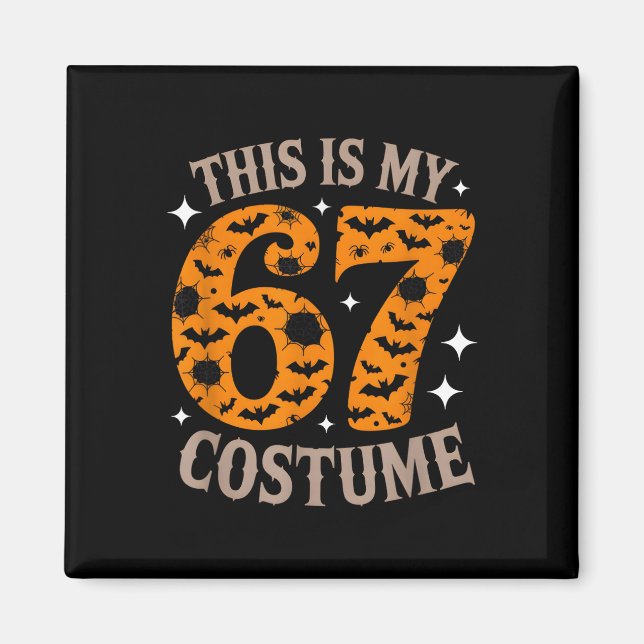 67 Sixty Seven Halloween-kostym Rolig 6 7 Meme De Magnet (Framsidan)