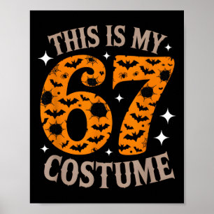 67 Sixty Seven Halloween-kostym Rolig 6 7 Meme De Poster