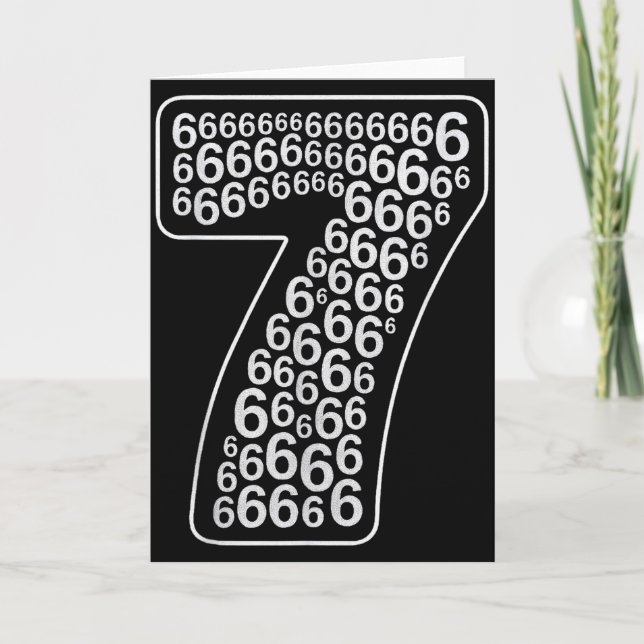 67 Sixty Seven Halloween-kostymdesign Roligt 6 7  Kort (Framsida)