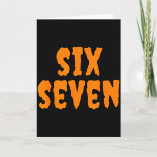 67 Sixty Seven Halloween-kostymdesign Roligt 6 7 Kort