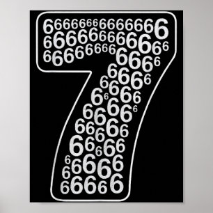 67 Sixty Seven Halloween kostymdesign Roligt 6 7 Poster