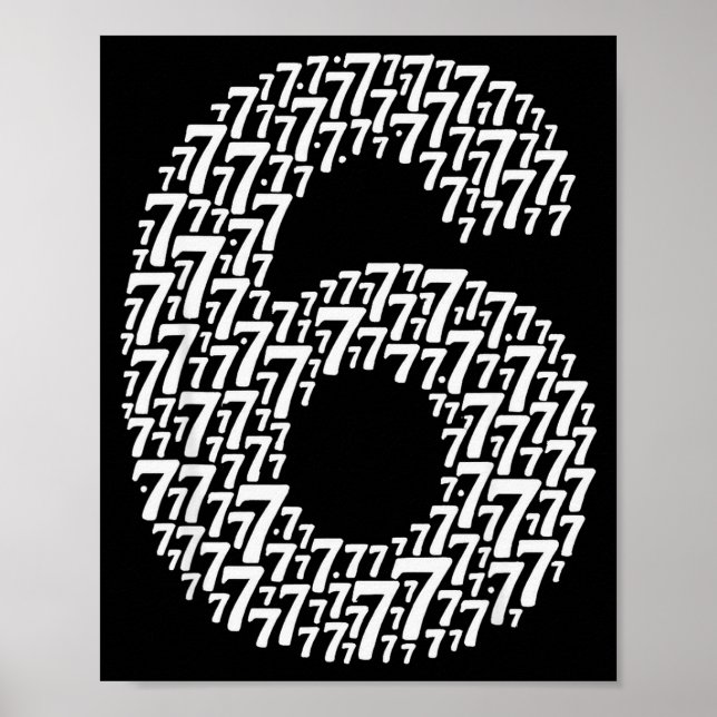 67 Sixty Seven Halloween-kostymdesign Roligt 6 7  Poster (Framsidan)