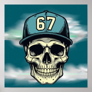 67 Skalle Poster