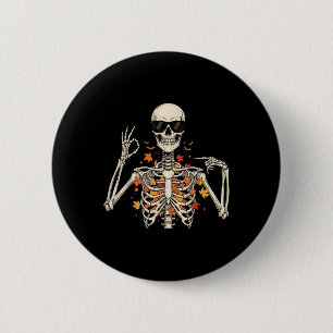 67 Skelett Meme Rolig Sex Sju Gen Alpha Halloween Knapp
