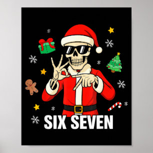 67 Skelett Rollig Sex Sju Gen Z Alpha Jul Poster