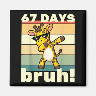 67 Skoldagar Bruh Roligt Meme Pojkar Barn Dabbin Magnet
