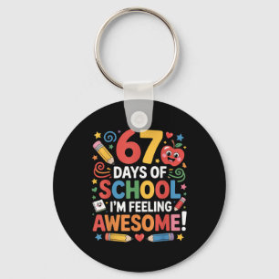 67 Skoldagar Feeling Awesome Meme 100:e skoldagen Nyckelring