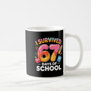 67 Skoldagar Jag överlevde Sex Sju Dagar Roligt Kaffemugg