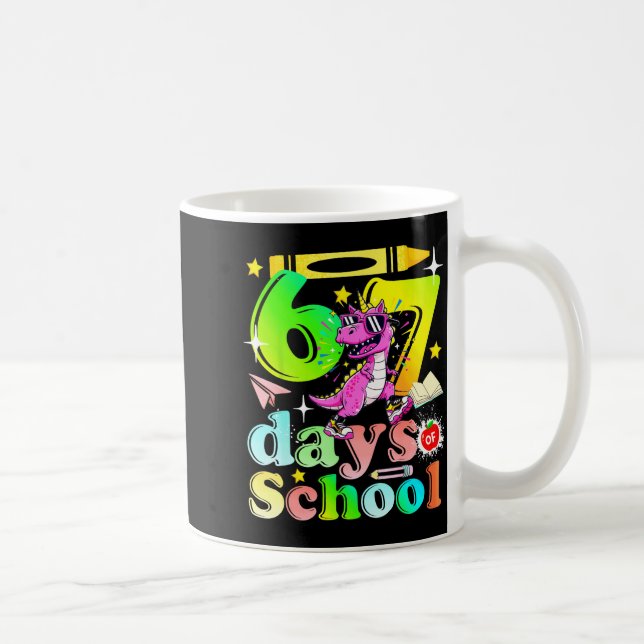 67 skoldagar rolig 6-7 barn flickor enhörning din kaffemugg (Höger)