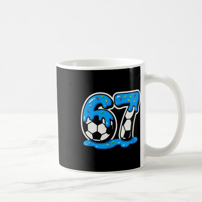 67 Soccer Ice Cream Drip Brain Rot Meme  Kaffemugg (Höger)