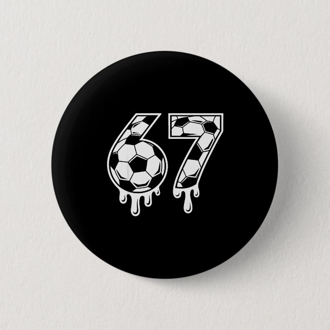 67 Soccer Ice Cream Drip Gen Alpha Six Seven Meme  Knapp (Framsida)