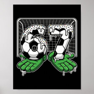 67 Soccer Ll Målvaktsnät Och Handskar För Spelare Poster