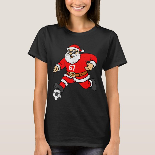 67 Soccer Santa Six Seven Meme Christmas Srt Men B T Shirt (Framsida)