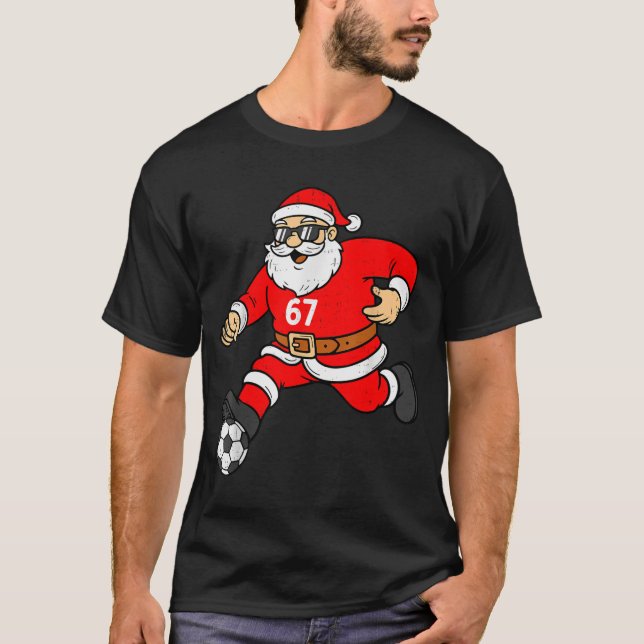 67 Soccer Santa Six Seven Meme Christmas Srt Men B T Shirt (Framsida)