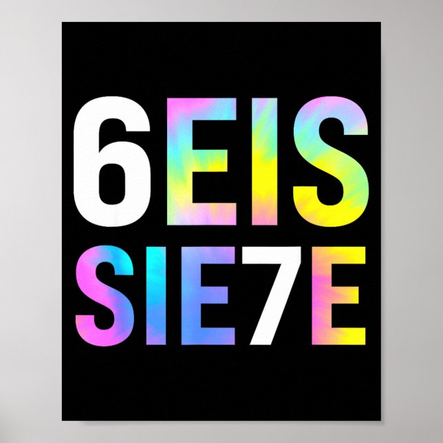 67 Spanish Meme Seis Siete Six Seven Funny Spaniea Poster (Framsidan)