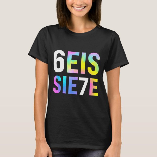 67 Spanish Meme Seis Siete Six Seven Funny Spaniea T Shirt (Framsida)