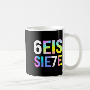 67 Spansk Meme Seis Siete Sex Sju Rolig Spaniea Kaffemugg