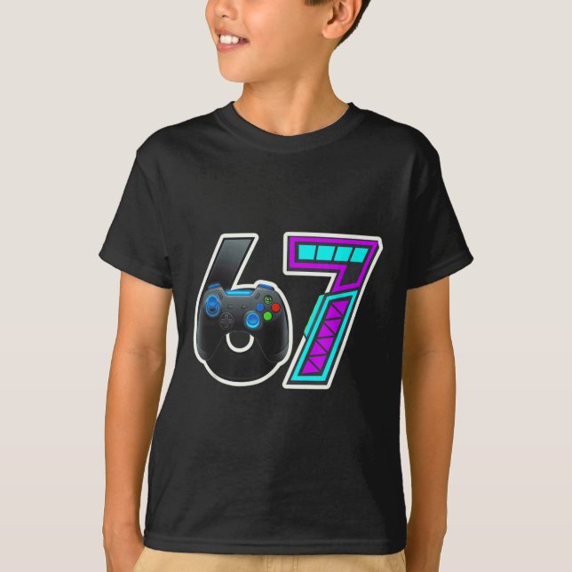 67 spelkonsolkontrollerdesign  t shirt (Framsida)