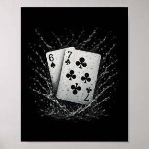 67 spelkort Six Seven Meme kortspel Poker Ca Poster