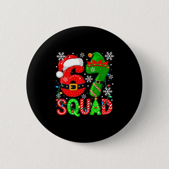 67 Squad jul Santa Elf Färgglada Kostymer Barn Knapp (Framsida)