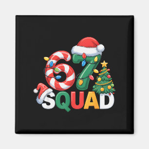 67 Squad Squad Lärare Jul Design Rolig 67 Magnet