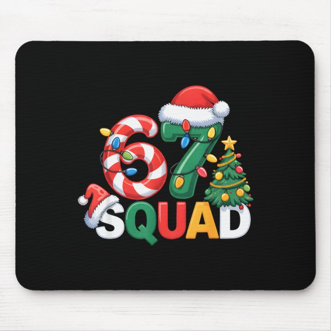 67 Squad Squad Lärare Jul Design Rolig 67  Musmatta (Framsidan)