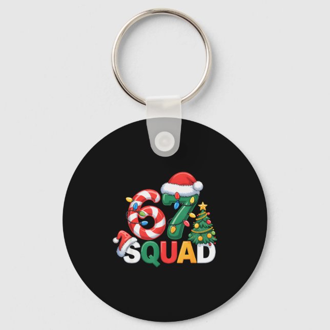 67 Squad Squad Lärare Jul Design Rolig 67  Nyckelring (Framsida)