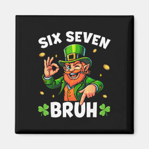 67 St Patricks Roliga Six Seven Meme Leprechaun Po Magnet