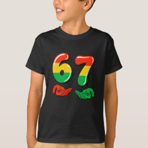 67 Svarta historiemånadens roliga Six Seven Meme B T Shirt