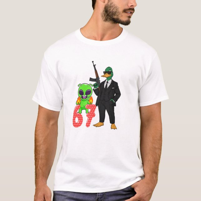 67 t-shirt anka stil t-shirt  (Framsida)