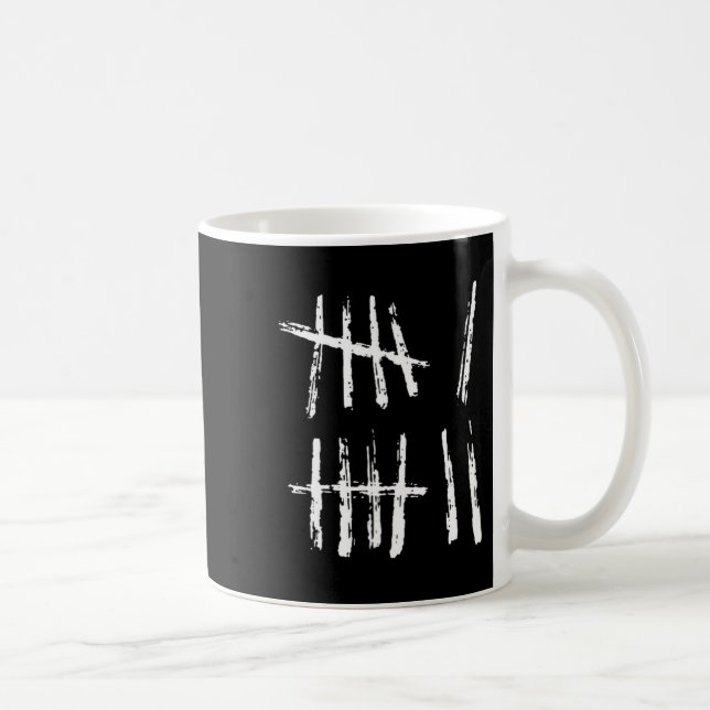 67 Tally Mark Tröja Rolig Six Seven 67 Meme 6 7 Nu Kaffemugg (Höger)